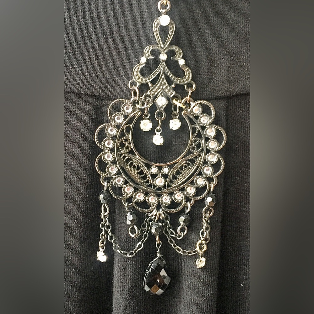 Handcrafted vintage double stranded pendant Amazing sparkle & movement-stunning - Picture 10 of 12